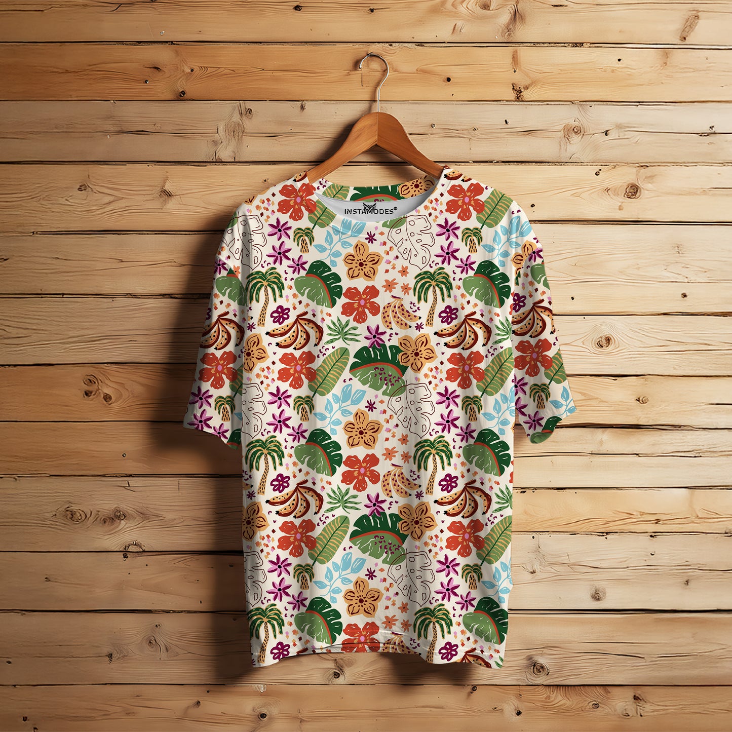Cute Monstera Leaf Oversized Tee