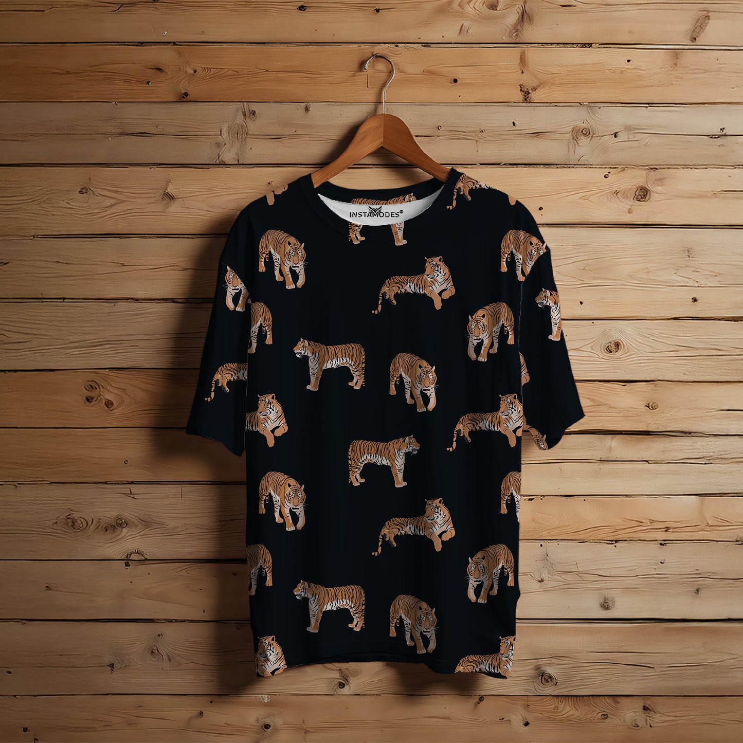 Tiger Print Oversized T-Shirt