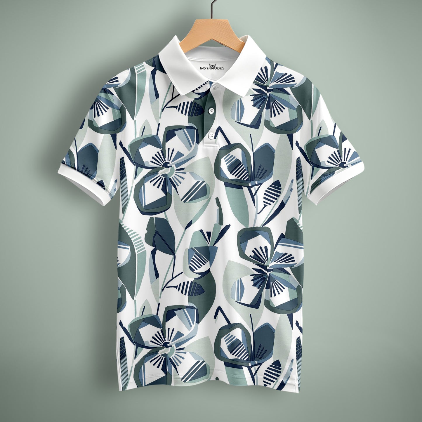 Big Flower Polo T-Shirt