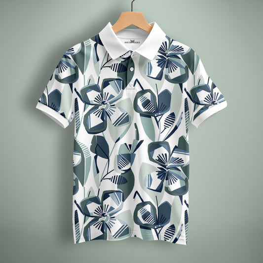 Big Flower Polo T-Shirt