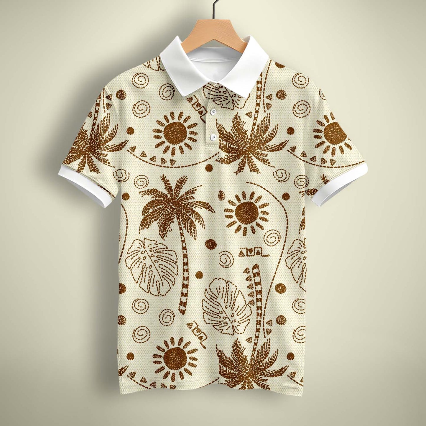 Classic Palm Tree Polo T-Shirt