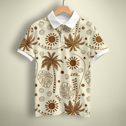 Classic Palm Tree Polo T-Shirt