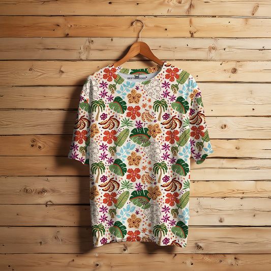 Cute Monstera Leaf Oversized Tee