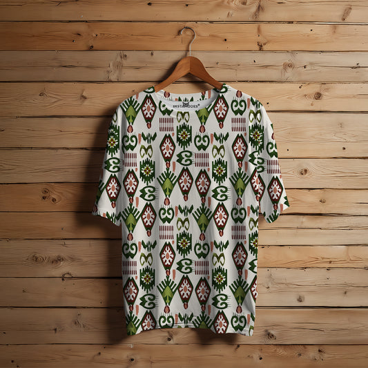 Ethnic Seamless Oversized T-Shirt
