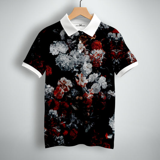 Flower Bunchs Polo T-Shirt