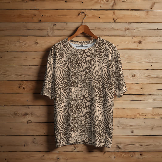 Lepord Print Oversized T-Shirt