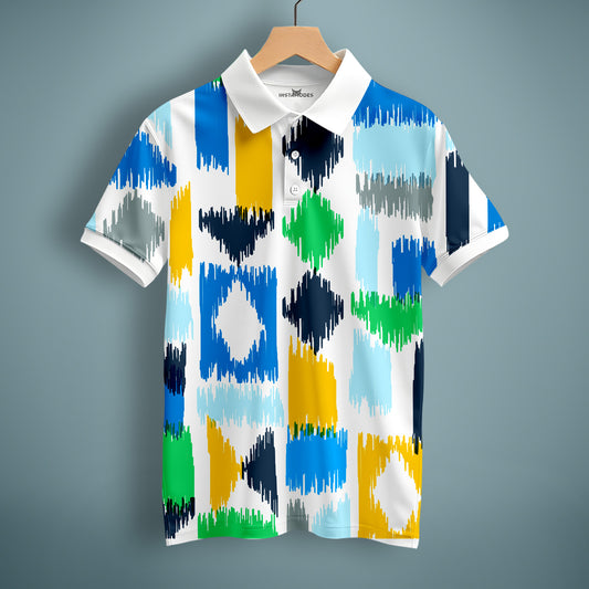 Multicolor Art Polo T-Shirt